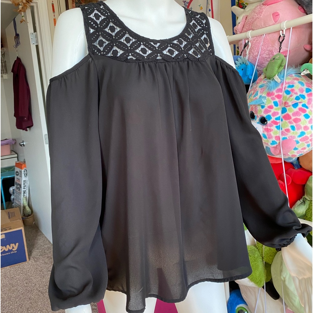 Black Blouse size small - Picture 2 of 5